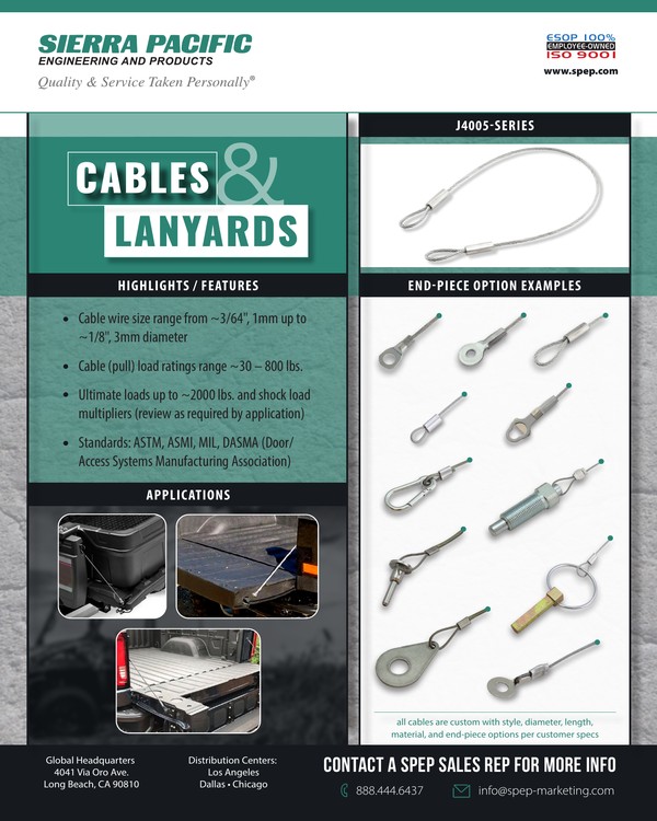 Cables and Lanyards brochure