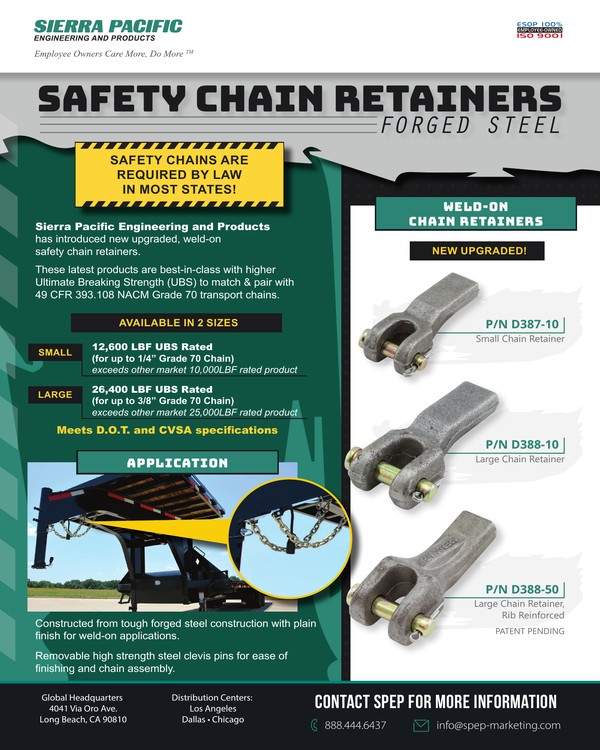 Safety Chain Retainers brochure